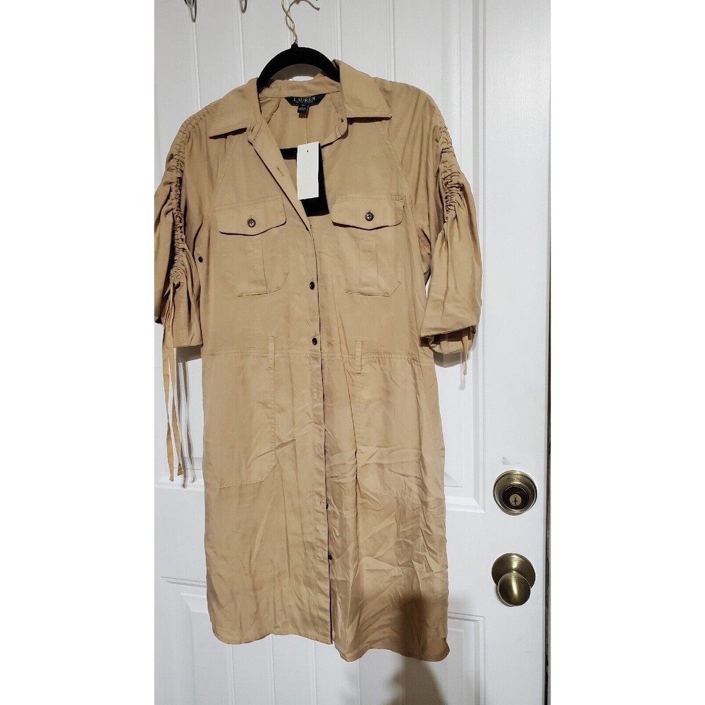 Ralph Lauren NEW TAN KHAKI DRESS SIZE 6P